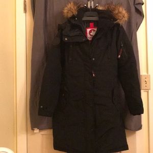 Canada Weather Gear layered coat w/duo hoods